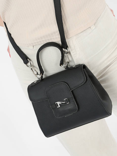 Cross Body Tas Mini Duras Leder Nathan baume Zwart ines 4 ander zicht 1